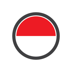 indonesia icon, indonesia flag icon