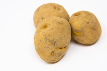 白背景のじゃがいも