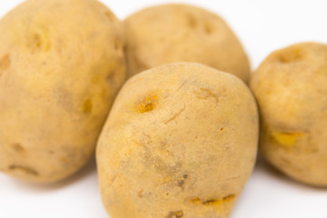 白背景のじゃがいも