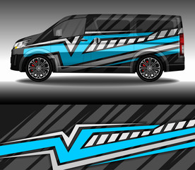 Wrap car decal design vector, custom livery race rally car vehicle sticker and tinting.