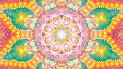 Kaleidoscope Mandala Art Design Abstract Background