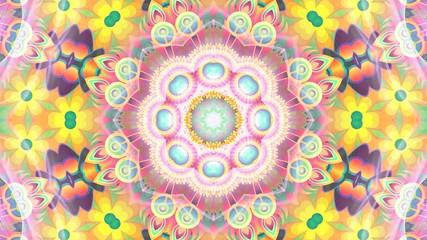 Kaleidoscope Mandala Art Design Abstract Background