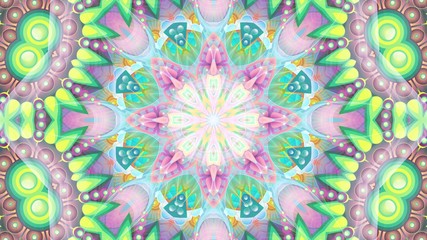 Kaleidoscope Mandala Art Design Abstract Background