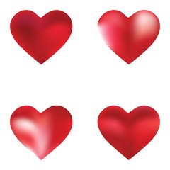 Kit of chromatic backgrounds hearts.