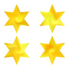 Collection of hexagram mesh backgrounds.