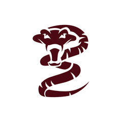 king cobra logo template design Vector illustration