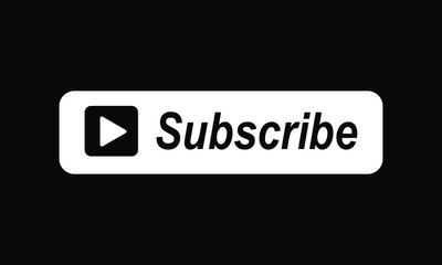Subscribe button color with arrow cursor. Vector illustration