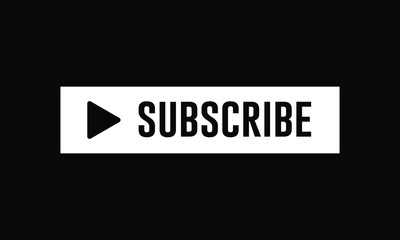Subscribe button color with arrow cursor. Vector illustration