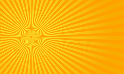 Orange Sunburst Pattern Background. vector illustration