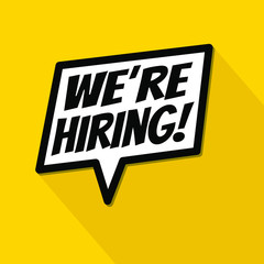 We are hiring image recruitment design poster.