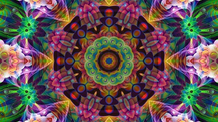 Kaleidoscope Mandala Art Design Abstract Background