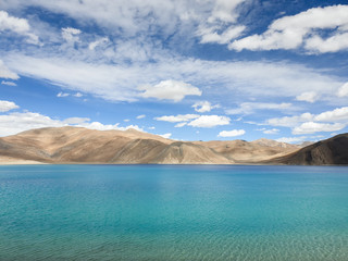 the most beautiful panggong lake view in Lah ladakh at india
