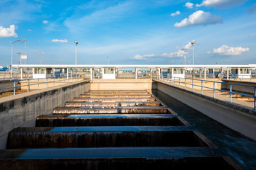 sand filter tank in water treatment plant