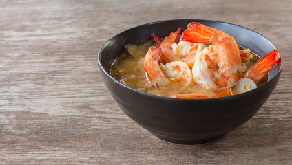 tom yum shrimp,famous food in Thailand