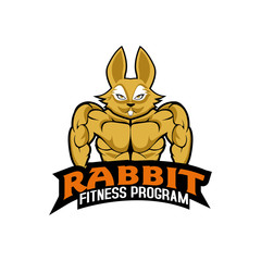 Fitness logo badge with muscle man, Gymnastic logo template vector, Body Build logo badge