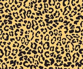 Seamless leopard and cheetah animal pattern