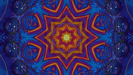 Kaleidoscope Mandala Art Design Abstract Background