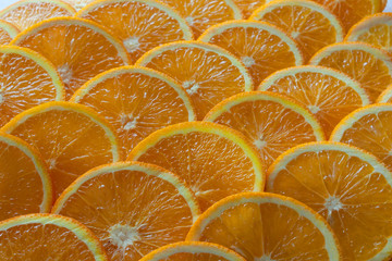 background of orange slices
