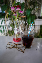 Beautiful Flower in the middle of a table