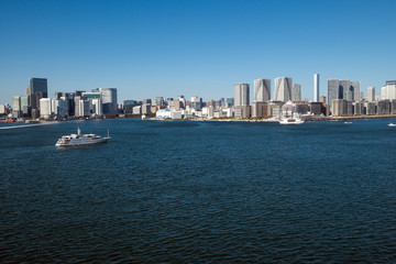 Fototapeta premium 晴海から竹芝の風景