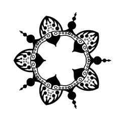 Fototapeta premium Abstract mandala on white background
