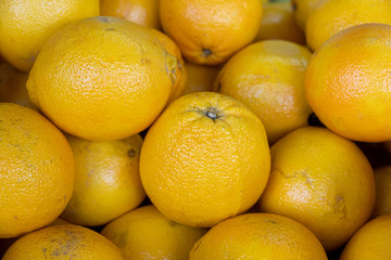 fresh lemons for sale at local farmers market