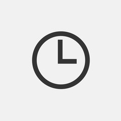 clock time icon vector for web and graphic design