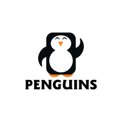 Penguin Logo design vector template