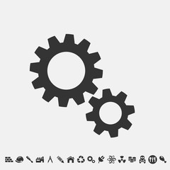 settings icon vector for web and graphic design