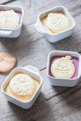 さつまいもプリンとクッキー