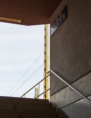 Staircase from the underpass