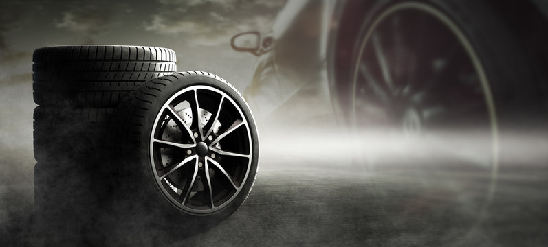 Sportliche Auto Reifen