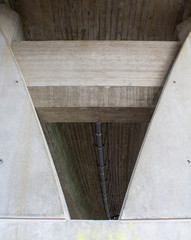 Bridge pillar of a concrete bridge