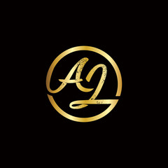 AJ Elegant Initials Logo