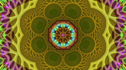 Kaleidoscope Mandala Art Design Abstract Background