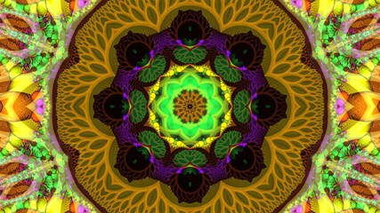 Kaleidoscope Mandala Art Design Abstract Background