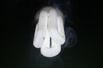 Bulb with misty smoke or white tube light / bulb with smoke or heat bulb or tube light produce smoke