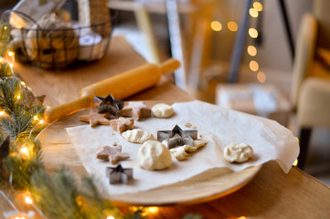 Decorations for christmas party. A lot of christmas toys. 