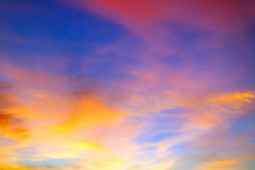 Obraz premium amazingly beautiful colorful sunset