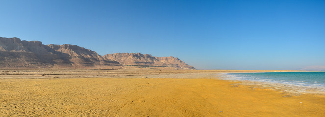 Panorama, Dead Sea and Judean Desert.
