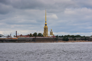 St. Petersburg, Neva, Peter and Paul fortress, Russia.