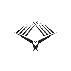 Eagle bird icon logo design vector template