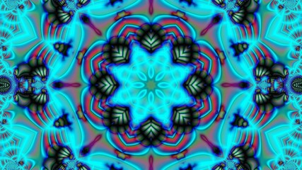 Kaleidoscope Mandala Art Design Abstract Background