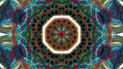 Kaleidoscope Mandala Art Design Abstract Background