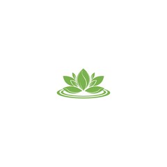 Fototapeta na wymiar leaf logo premium