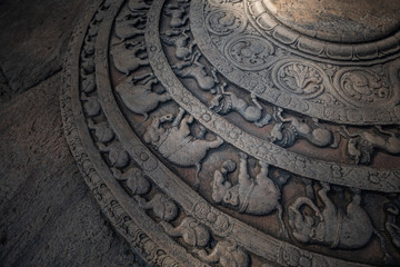 Fototapeta na wymiar Ruins of the historical city of Polonnaruwa, Sri Lanka