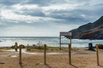 Beach landscape in Spain, Cala Reona