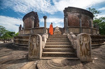 Ruins of the historical city of Polonnaruwa, Sri Lanka