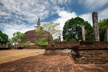 Ruins of the historical city of Polonnaruwa, Sri Lanka