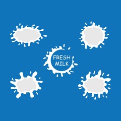 Milk Splash illustration vector